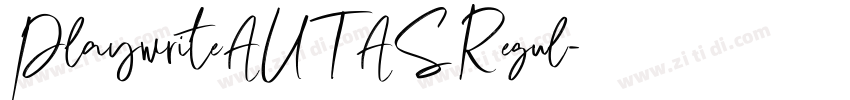 PlaywriteAUTAS Regul字体转换